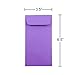JAM PAPER #7 Coin Business Colored Envelopes - 3 1/2 x 6 1/2 - Violet Purple Recycled - 25/Pack
