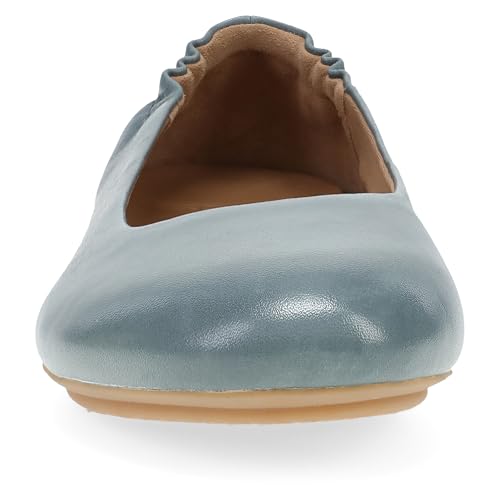 Dansko Mollie Slip-On Ballerina Flats for Women – Built-in Wedge with Arch Support – Versatile Casual to Dressy Footwear – Lightweight Rubber Outsole Denim 9-9.5 M US4