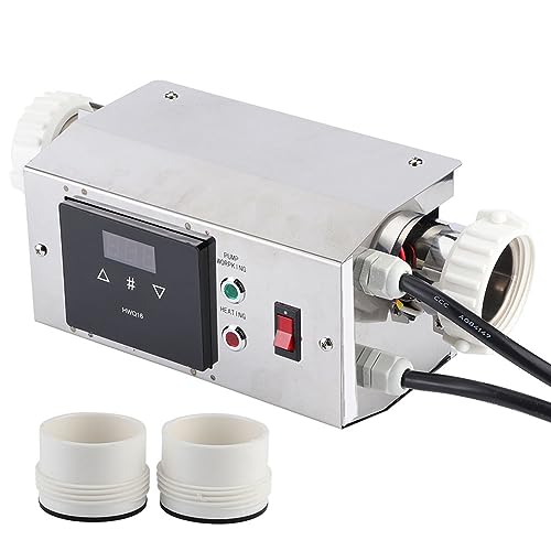 Aquecedor De Piscina De Banho, Termostato De Piscina, Aço Inoxidável 2KW Aquecedor De Piscina Contro