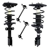 Rear - Both (2) Rear Driver & Passenger Side Complete Strut & Spring Assembly with (2) Sway Bar End Links [Excludes 18