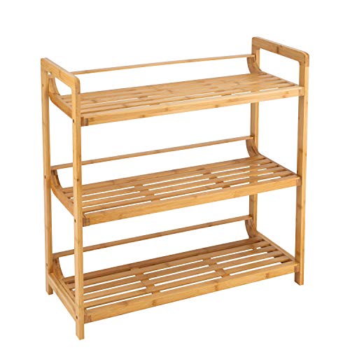 Exclusive Discount 80% Offer Organize It All 3 Tier Free Standing Bathroom Storage Shelf, Natural Bamboo Black Friday 🔥 Organize It All 3 Tier Free Standing Bathroom Storage Shelf, Natural Bamboo