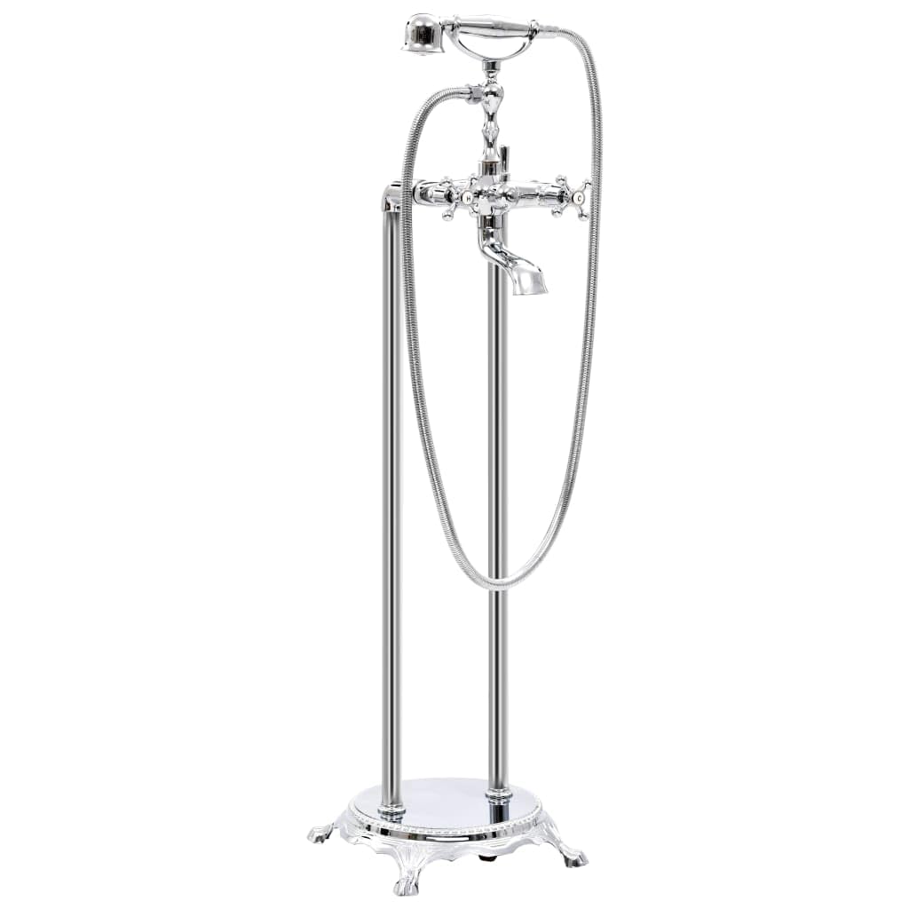 vidaXL Bateria wolnostojąca do wanny, stal nierdzewna, 99,5 cm