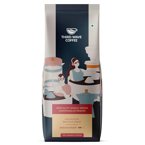 Image of THIRD WAVE COFFEE | Speciality Single Origin Chikmagalur Region | 100% Arabica | Medium Roast | Cold Brew | Coarse Grind | 250 grams | Pouch