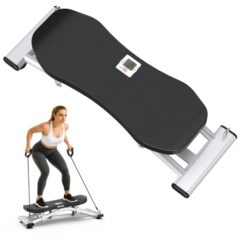 PASYOU Balance Board for Adults, Rock Stepper for Exercise at Home, Simulate Ski Machine with Resistance Band & LCD Display, 330lbs Weight Capacity, Ski Balance Trainer for Full Body by PASYOU - Used condition - US$27.99