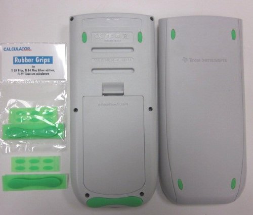 Ti 84 Plus and Ti 84 Plus Silver Edition Green Rubber Grips