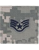 Patch AF-SV-204 Staff Sergeant ACU Digital Blue Thread with Fastener