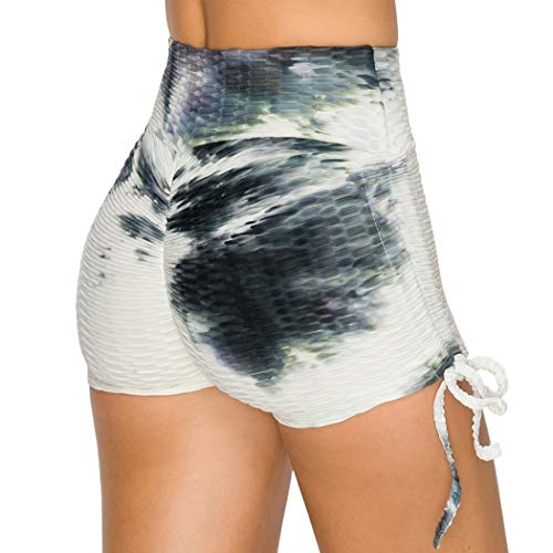 Image of ALWAYS Women's Honeycomb Compression Shorts - High Waist Slimming Butt Lift Textured Workout Shorts