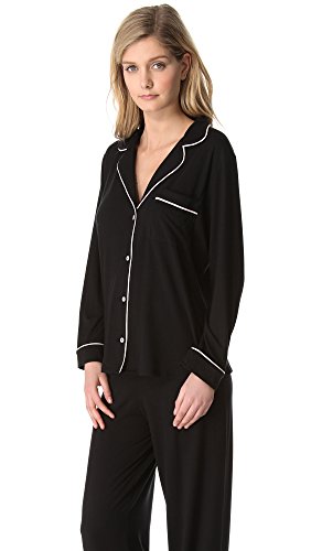 Image of Eberjey Gisele Classic Women's Pajama Set | Long Sleeve Shirt + Long Pants
