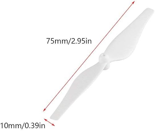 Miniatura 5 de Oumefar Juego de 4 hélices de repuesto para drones y drones a control remoto, hélice de liberación rápida para DJI Tello Drone Quadcopter (negro)