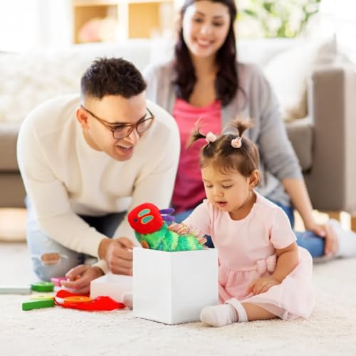 Umllpet Raupe Nimmersatt Kuscheltier, 25cm Kleine Raupe Weiche Plüschtier Baby Stofftier Spielzeug Geburtstag Geschenk für Kinder