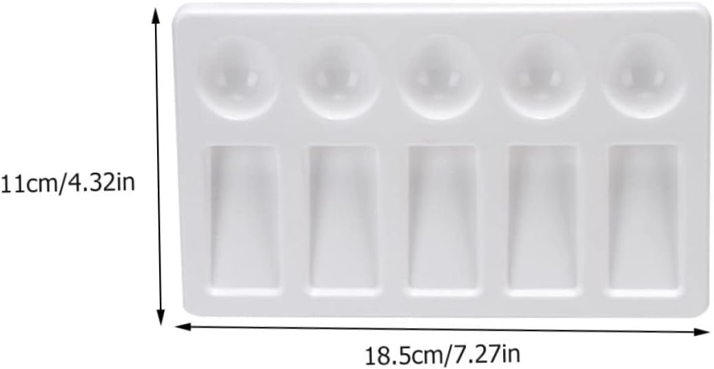 Veemoon 3sets 3 Pcs Pigment Mixing Trays Lightweight Color Mixer Plates for Artists and for Watercolor Painting for Professionals and Students 3pcs*3