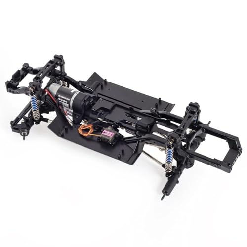 RXZIXYL 313mm Wheelbase RC Crawler Chassis Frame Builders Kit with 2-Speed Transmission 35T 550 Motor for TRX4 D90 DIY Upgrade (Without Wheels)