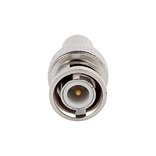 10 Piezas Adaptador BNC Macho a RCA Hembra miniatura 2
