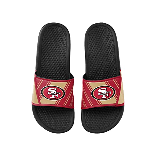 Image of FOCO mens NFL Team Logo Legacy Sport Slide Sandals