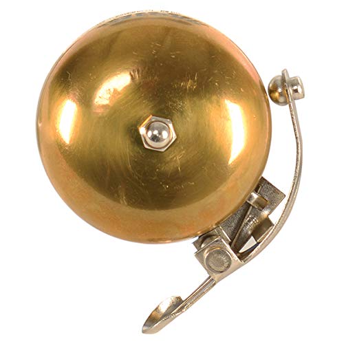Ammaco Traditional Retro Vintage Brass Copper Flick Ring Bicycle Bike Dome Handlebar Loud Bell Horn Gold Silver 22.2mm