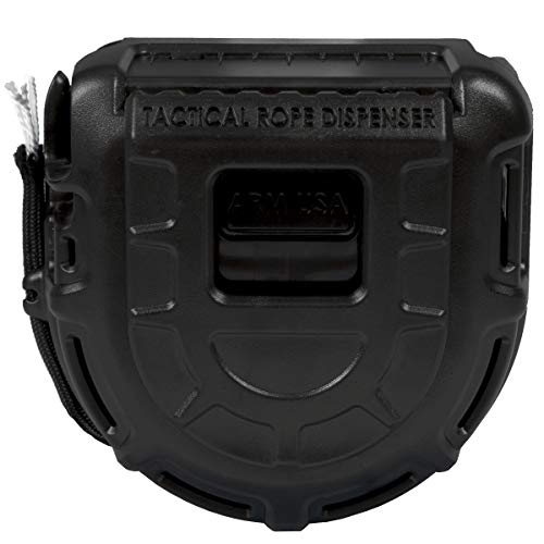 Atwood Corda MFG Dispensador de corda tático 550 Paracord Parachute Corda 50 pés Spool TRD | Lâmina