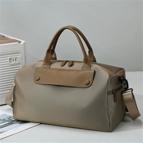 Gym Bag Female Yoga Storage Business Travel Luggage Trip Bag Workout Overnight Carry on Bag for Travel(Brown)2