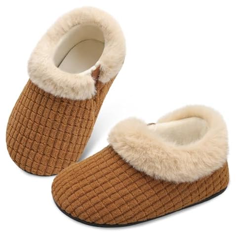 Centipede Demon Toddler Slippers for Boys Girls Slip on Kids House Shoes Lightweight Barefoot Furry Sock Shoes Indoor Outdoor Warm Walking Shoes 8.5-9 Toddler Cover