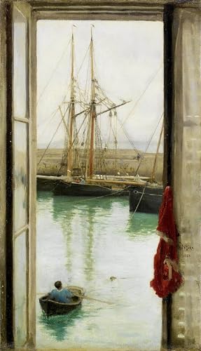 Póster de paisaje de Normandía para transformar tu salón con arte clásico de 60x90cm