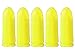Ultimate Arms Gear Short Tab 9mm Pistol Handgun Rifle Empty Chamber Ejectable Long Safety Flag Load Indicator Dummy Ammo Round + 5 Pack Yellow Inert 9mm NATO Luger Trainer Cartridge Dummy Ammunition