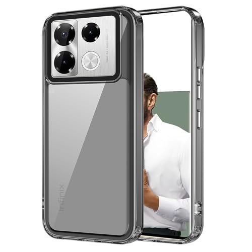 Image of Zapcase Back Case Cover for Infinix Note 40 Pro Plus 5G | Compatible for Infinix Note 40 Pro Plus 5G Back Cover | Case Cover with Camera Protection | (TPU + PC | Translucent Black)