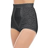 Plusform Collections Etc Women's Comfortable High Waisted Firm Control Shaping Brief Black 3X