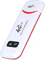 Modem USB 4G LTE Roteador 4G Hotspot WiFi móvel com slot para cartão SIM 150 Mbps DL 50 Mbps UL máximo 10 dispositivos vermelho, versão da UE