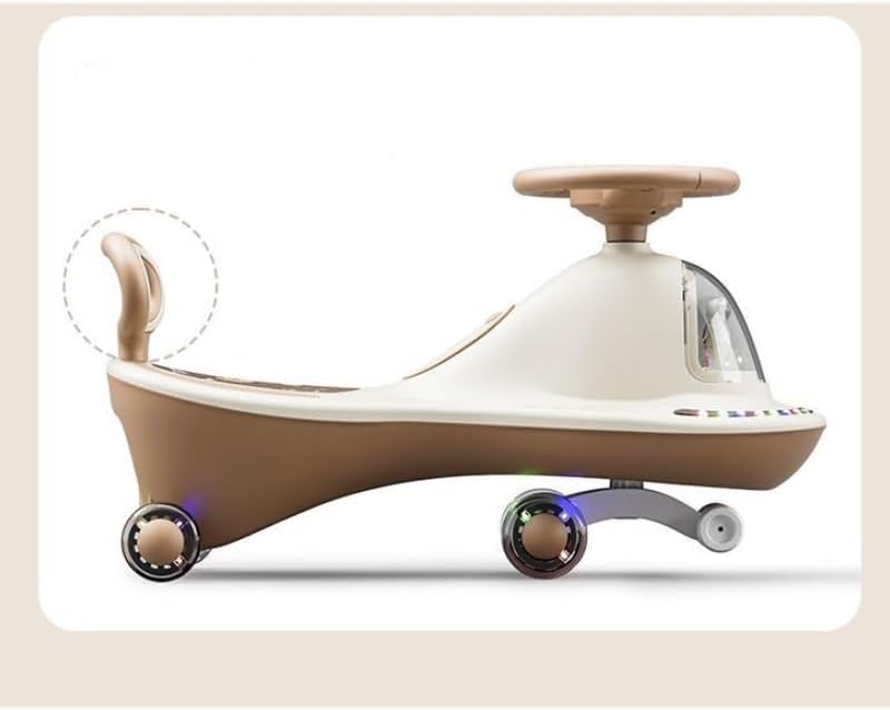 Miniatura 3 de Toy Cars Wiggle Scooter with LED Flashing Wheels & Music Anti-Rollover & Flexible Steering Ride On Toys for Outdoor Indoor Swing Car(Blue,Flashing