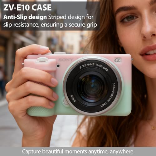 Funda suave de silicona para cámara Sony ZV-E10 miniatura 2
