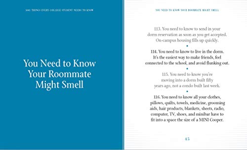 1001 Things Every College Student Needs To Know: (Like Buying Your Books Before Exams Start) #TOP2