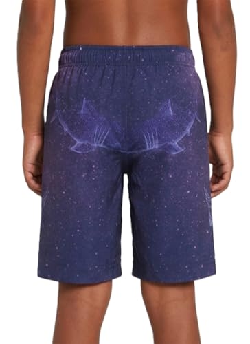 Image of Rokka&Rolla Boys' 4-Way Stretch Swim Trunks Board Shorts Bathing Suit Swimwear with Mesh Lining, UPF 50+