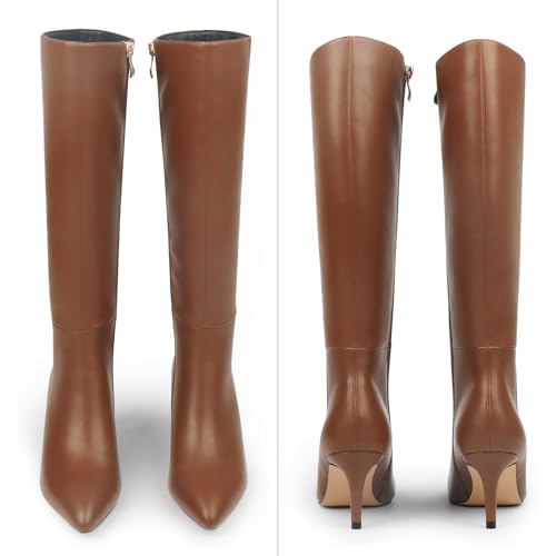Image of JOY IN LOVE Knee High Boots for Women Chunky Heel Tall Boots