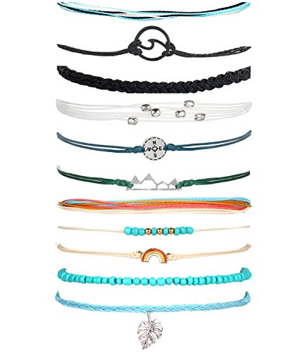 Long Tiantian Wave Bracelets For Teen Girls Cute Boho Braided String Beach Ocean Bracelet For Women Summer Jewelry Gift (L) #TOP11