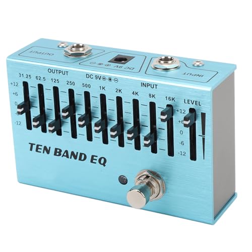 Égaliseur 10 Bandes SEAFRONT avec Pédale True Bypass et Contrôle du Volume