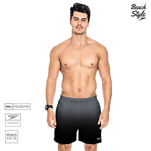 Short Estampado Basic, Speedo, G, Preto