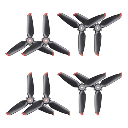DJI FPV �v���y���̏ꍇ DJI FPV �h���[���Ƃ̌݊������͂ŊȒP�Ɏ��t�����A���S�őϋv���̂���o�����X�̂Ƃꂽ�v���y���B(4 pairs)