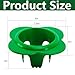 Adnee 12 Pcs Lawn Sprinkler Head Protector, 6 Inch Flower Shaped Sprinkler Donut with 3.8 Inch Inner Diameter, Green Outdoor Lawn Sprinkler Spray Guard to Reduce Damage from Cars and Mowers