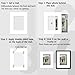 Golden State Art Pack of 10, Acid-Free White Pre-Cut 8x10 Picture Mat for 5x7 Photo with White Core Bevel Cut Frame Mattes