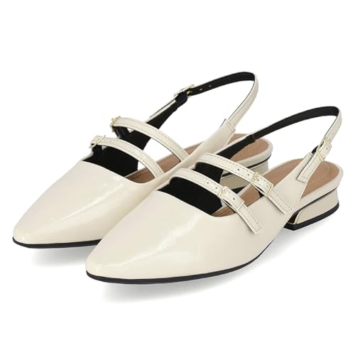 Sapato Piccadilly Slingback Maxi Silvia 279033 Off White