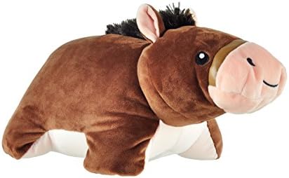 2 in 1 micro-bead plush neck pillow for Kids, Jumper the Horse
