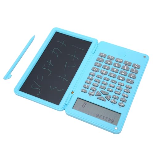 Calculadora científica de 10 dígitos compacta con bloc de notas de 6 pulgadas ligero azul 5