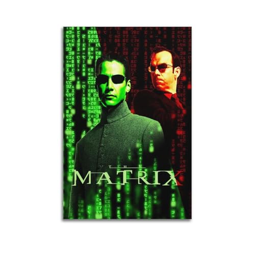 Póster de personajes de The Matrix, póster decorativo para pared, lienzo y arte impreso, moderno, decoración de dormitorio familiar, 20 x 30 cm