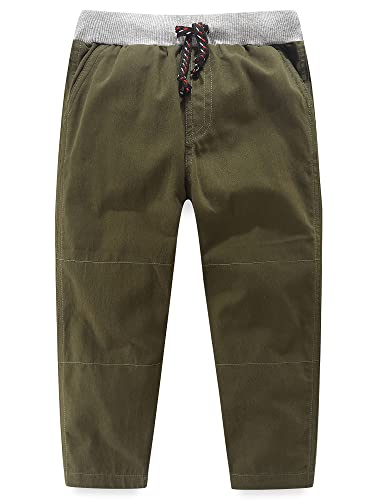 Boy's Kid's Pants Clothes,Fall Winter Spring Trousers Bottom Outfits Green/Grey 6-7Years #TOP4