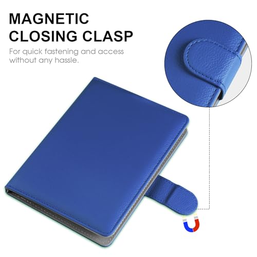 HoYiXi Universal Case for 7 inch Kindle eReader Compatible with 6.8" Paperwhite/Pocketbook and Tolino/Kobo Clara 2E/Kobo Clara HD,6",6.8" eReader Protective Cover Built-in Pocket,Blue