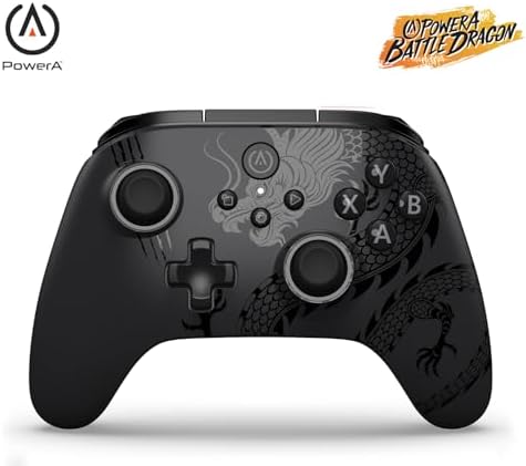 PowerA Battle Dragon™ Wireless Controller for PC and Cloud Gaming: Magnetic Hall Effect, Asymmetric Rumble Motors, 20h Playtime (Not for iOS)