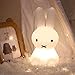 Miffy LED Veilleuse, Jouet Lumineux pour Enfants Décoration De Chambre en Silicone Lapin Veilleuse Colorée, Convient Aux Cadeaux pour Enfants, Décoration Intérieure, Lampes De Chevet (28CM)