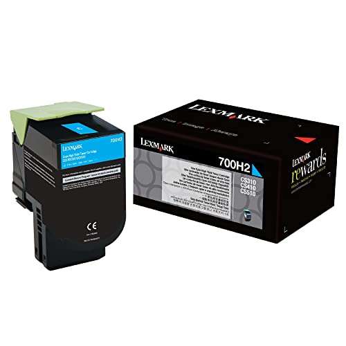 Lexmark 70C0H20 Cartouche de toner Cyan haute capacité pour imprimante laser