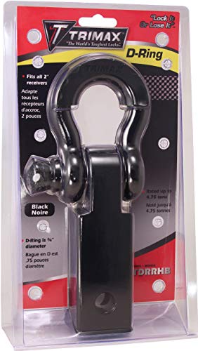 Trimax Tdrrhb Receiver Hitch D-Ring (Black) #TOP2