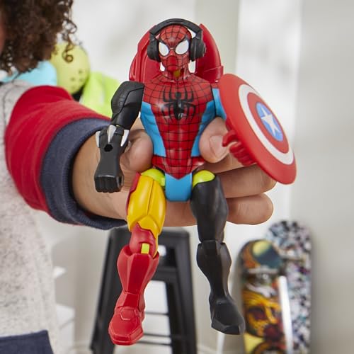 MixMashers Marvel Spider-Man, Figurine Spider-Man à mélanger et Combiner avec Accessoires