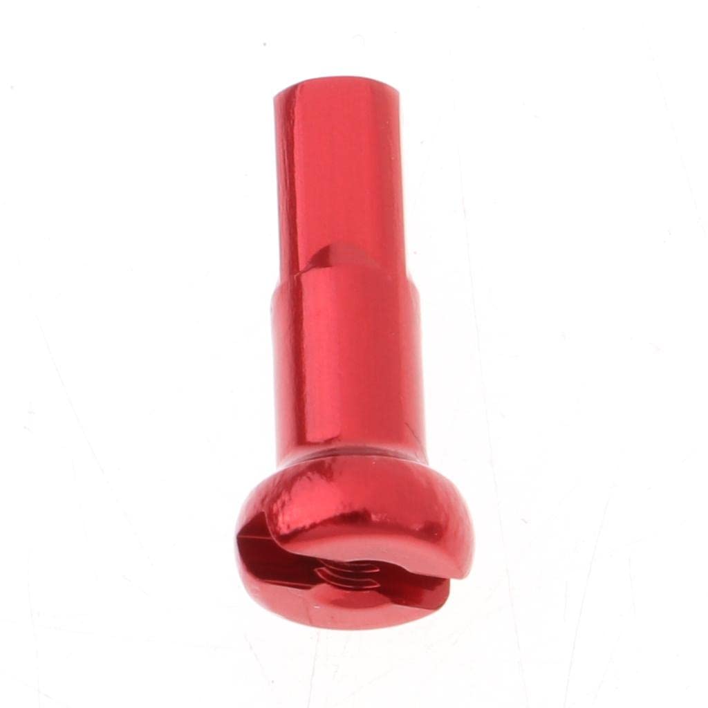 Trendy RetailIron Bike 14G Spoke Nipple Mountain Road Bicycle End Cap Decor 14MM Red